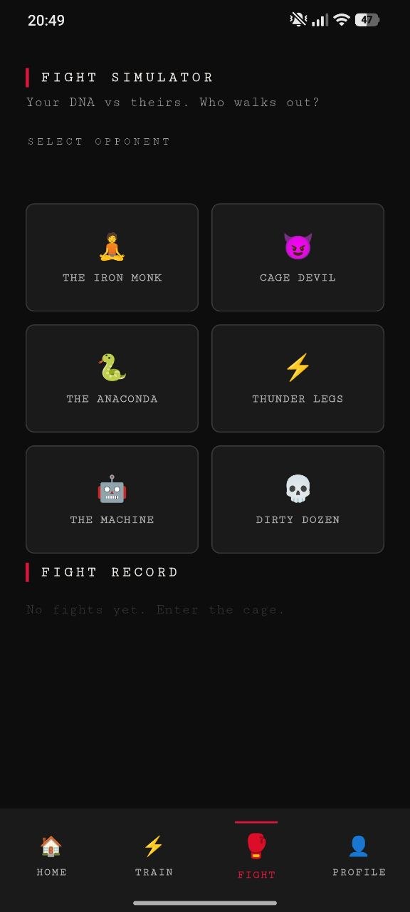 Fight victory screen